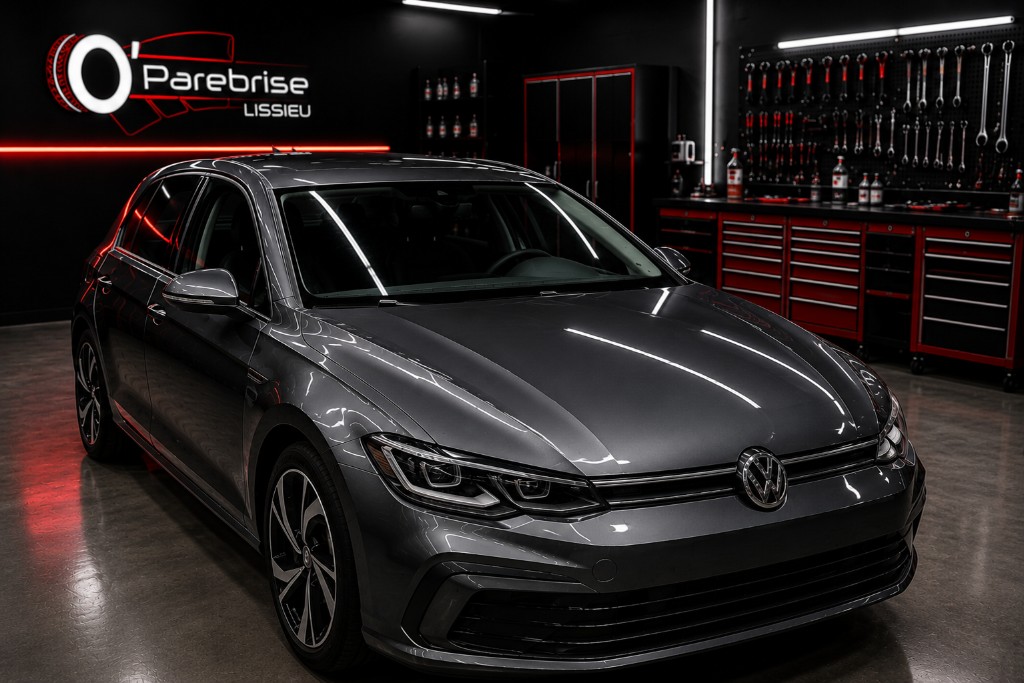 Volkswagen Golf après débosselage sans peinture — carrosserie restaurée