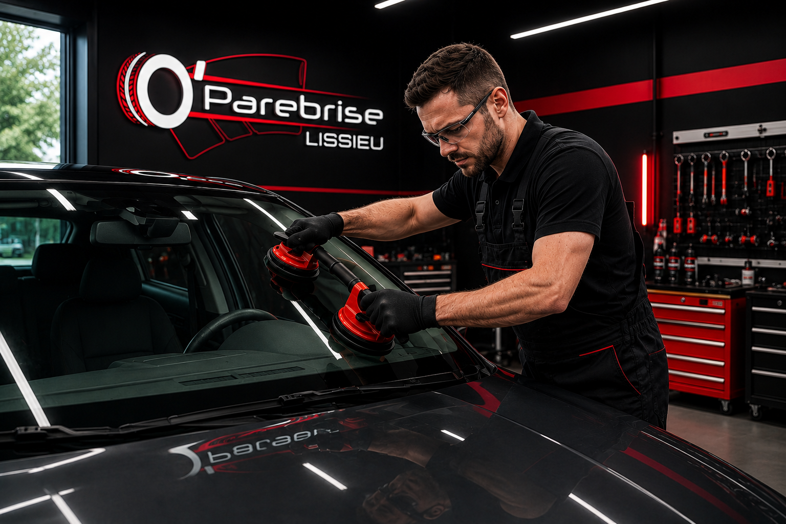 Technicien pare-brise professionnel O'Parebrise